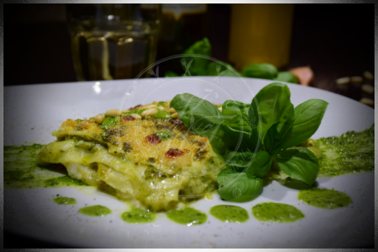 Variazione di lasagna al pesto